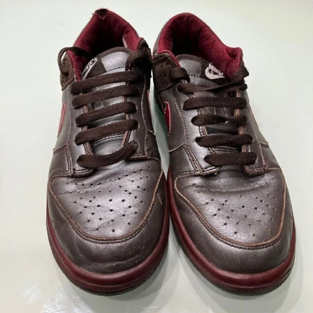 Nike Dunk Low Cinder Red & Brown Leather 309324-261 Women’s Size 7.5